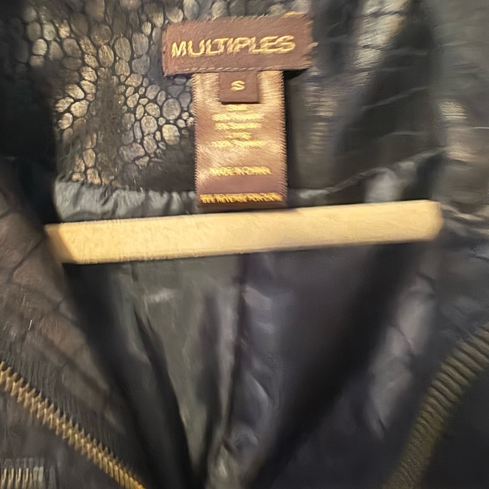 Multiples Black Textured Jacket - image 2